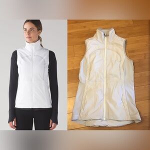 *Rare Colour* Lululemon Run For Cold Vest Soft Grey EUC